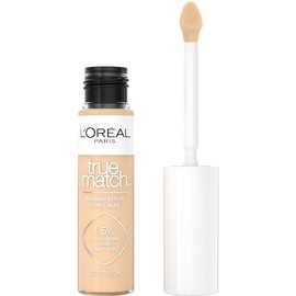 Lâ€™Oréal Paris True Match Radiant Serum Concealer, Brightening Under Eye Concealer Make Up with 1.5% Hyaluronic Acid and Caffeine, W4, 0.33 Oz
