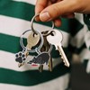 Mikovivi Black Cat Keyring, Horror Kitten Keyring with Cat Paw