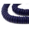 TheBeadChest Cobalt Blue Ashanti Glass Disk Beads (20mm)