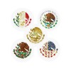 5 pcs Calcomanias Escudo Mexicano Aguila, 2 inches - Mexican Eagle Sticker for Hard Hat, Escudo Shield Sticker