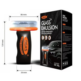 Glass Oil Film Remover for Car Windshields and Windows, Automotive Glass Emulsion Glass Guard Cleaner for Oil Residue & Road Grime, Improves Visibility & Safe Driving