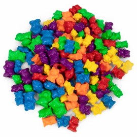 Colorful Counting Cubs - Bucket of 125+ Bears in 6 Bright Colors and Two Different Sizes - Great for Early Childhood Education, Preschool Prep, Daycare Activities, Montessori Toys, and More