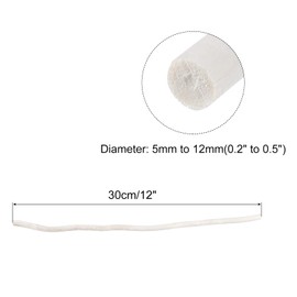 QUARKZMAN Wooden Sticks 30 cm (12 Inches) Wooden Stick Craft Branches 0.2 Inch to 0.5 Inch Diameter White Wooden Trunk Stick for Fairy House Garden Christmas Ornament Craft Project Pack of 50