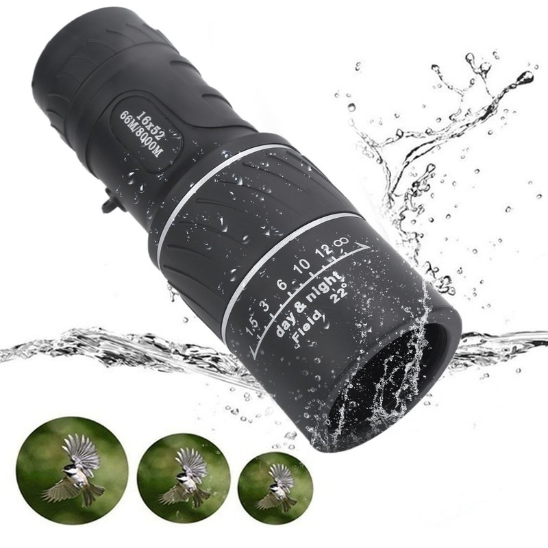 16x52 Monocular Dual Focus Optics Zoom Telescope High Power Monoculars