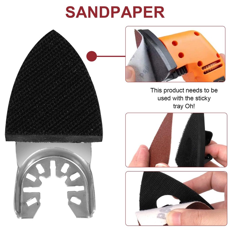156 Multitool Sanding Plate for Delta Sanders, 3 Finger Sanding