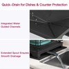BOOSINY 2 Tier Black Large Stainless Steel Dish Drainers Drying