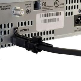 Legrand - C2G HDMI Cable Lock, Black HDMI Cable Locking Connector to Use as HDMI Cable Locking Clamp, 1 Count, C2G 40744