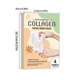 Rostblant Kollagenmaske, koreanisches explosives auflösbares Protein, geteilte Kollagenmaske, geteilte Maske für das obere und untere Gesicht, feuchtigkeitsspendende und feuchtigkeitserhaltende Maske