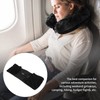 2 Pack Stuffable Travel Pillow Soft Velvet Fillable Airplane Neck