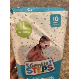 Gentle Steps Swim Pants/Diapers For Boys & Girls Size L (32-40 Pounds) Large 10