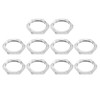 sourcing map G1/2 Pipe Fitting Hex Thin Lock Nut, Locknut