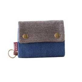 TOEDNNQI Trifold Wallet, Card Case, Women's, No Bills Folding, Light Cute, Mini Wallet, Coin Purse, Canvas, Multiple Storage, Card Holder, Plain, Simple, School Trip, Graduation Ceremony, School