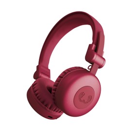 Fresh 'n Rebel Code Core Bluetooth Headphones On-Ear Wireless 30 Hours Playtime with Microphone and Voice Assistant, Volume Control and Play/Pause Buttons, Foldable (Berry Red)