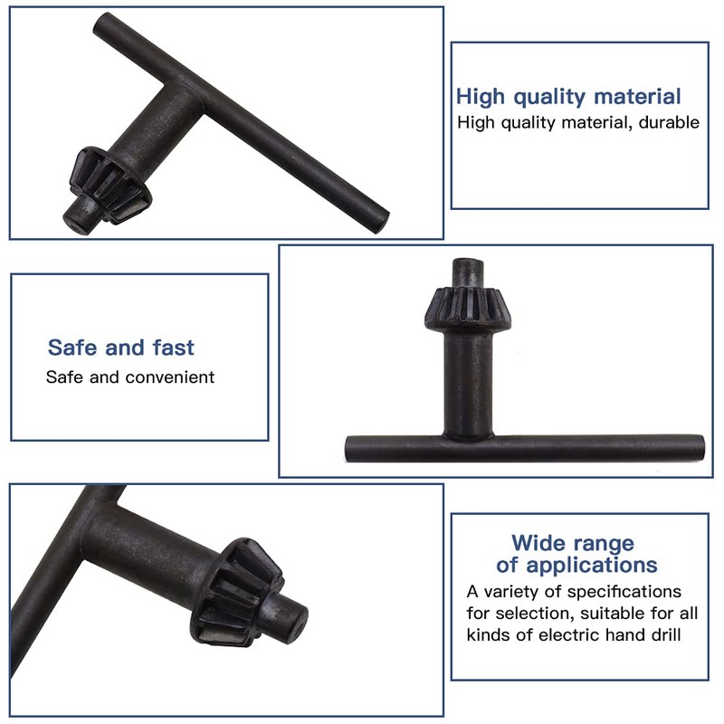 LbsAMP 5 Pieces Drill Chuck Key Universal 4mm/6mm/10mm/13mm/16mm Pillar Drill