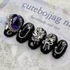 Clear Crystal Handmade Nail Tips - Oval S / 클리어