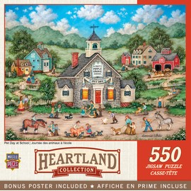 Heartland Collection - Pet Day at School 550pc Puzzle