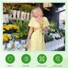8 Pcs Plastic Flower Buckets with Detachable Base - 11.8
