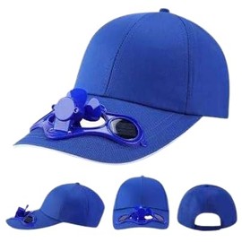 Solar Fan Hat, blue