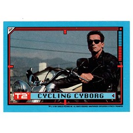 Cycling Cyborg - Terminator 2 (Trading Card) # 40 - Topps Stickers (Puzzle Back) 1991 NM/MT