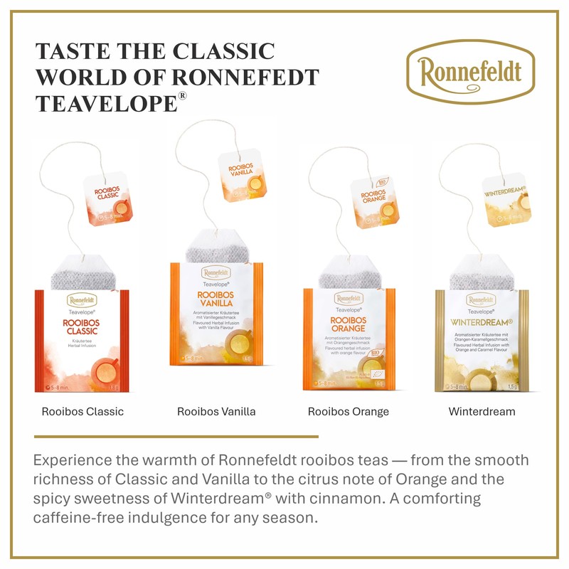 Ronnefeldt Teavelope Rooibos Vanilla Chai – Naturally Caffeine-Free South African