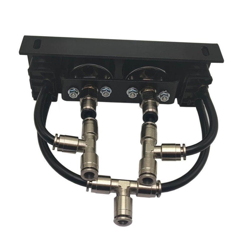 NYSUS Dual Air Gauge Controller Panel Paddle Valve Gauge with