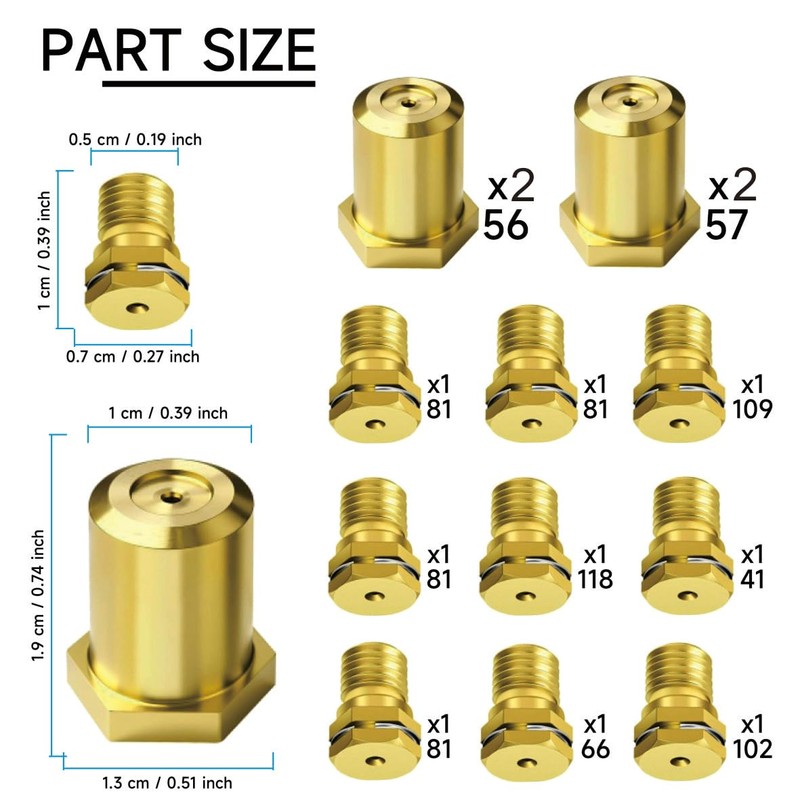 Upgraded LP4/5 Range Natural Gas to Propane LP Conversion Kit
