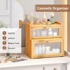 FILWH Bread Box for Kitchen Countertop Double Layer Large Corner