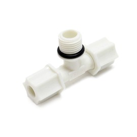 Naturewater Jaco T Fitting V2 for Hose with 2x 6.35 mm Connection (1/4 Inch), 12.7 mm Male Thread (1/2 Inch) for Drinking Water Ultrafiltration Micro Filter Reverse Osmosis