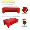 Pearington Stackable Toddler Naptime Cot, Red (Set of 5)
