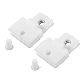 VekAuto 2 Pcs Window Door Glass Channel Retainer Clip, 1.73"x1.34"x0.59" Glass Regulator Holder Sash Clip Universal for Car Truck Van Durable Plastic White