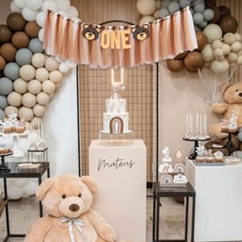 Raoformi Bear First Birthday High Chair Banner