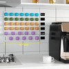 MATT SAGA K Cup Holder Self-Adhesive Mounted Coffee Pod Stands,