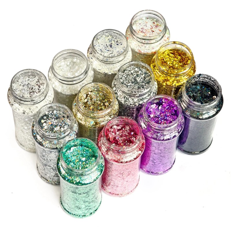 Wholesale 5D Cat Color Shift Glitter Bubble Chunky Glitter Set