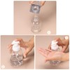 sourcing map 3PCS Square Empty Foam Pump Bottle, 450ml Travel