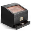 GLENCREAG FT-2042 Cigar Humidor Box for 85 Counts, See-Through Design