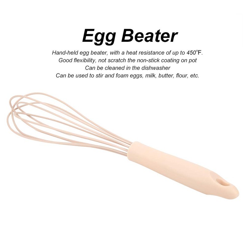 Ausla Silikon Eierschläger Rosa, Spülmaschinensicher, Nicht Stockdesign, Hitzebeständig, Ergonomischem Griff