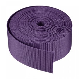 sourcing map Flat Nylon Webbing Strap 2 Inch 10 Yards Dark Purple for Backpack, Luggage-rack