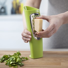 Zeal H28L Grate and Shake Table Cheese Grater with Stainless Steel Blade and Non Slip Feet Lime, Plastic