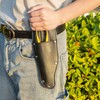 Linkidea Gardening Scissor Pouch Bag, PU Leather Gardening Scissors Protective