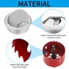 10-Pack Cable Grommet Desk, Cable Pass-Through, 60mm Plastic Cable Cover