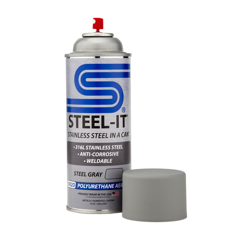 Steel-It 1002D Polyurethane Aerosol, Industrial Paint Coatings, Weldable, Easy to