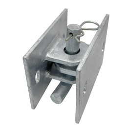 A.A Floating & Stationary Dock Connector Hinge Kit, Male & Female T-Style Brackets & Hardware - Heavy-Duty Galvanized Steel (1 Set)