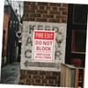 ULTECHNOVO Fire Exit Sign Do Not Block Warning Label Sign
