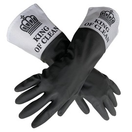 King of Clean Gloves - funny washing up gloves For Men Husband Dad House Husband novelty kitchen washing gift Fathers Day