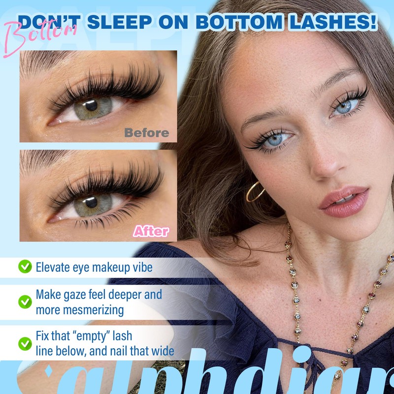 Bottom Lash Clusters Cat Eye Lashes Natural Bottom Eyelash Clusters