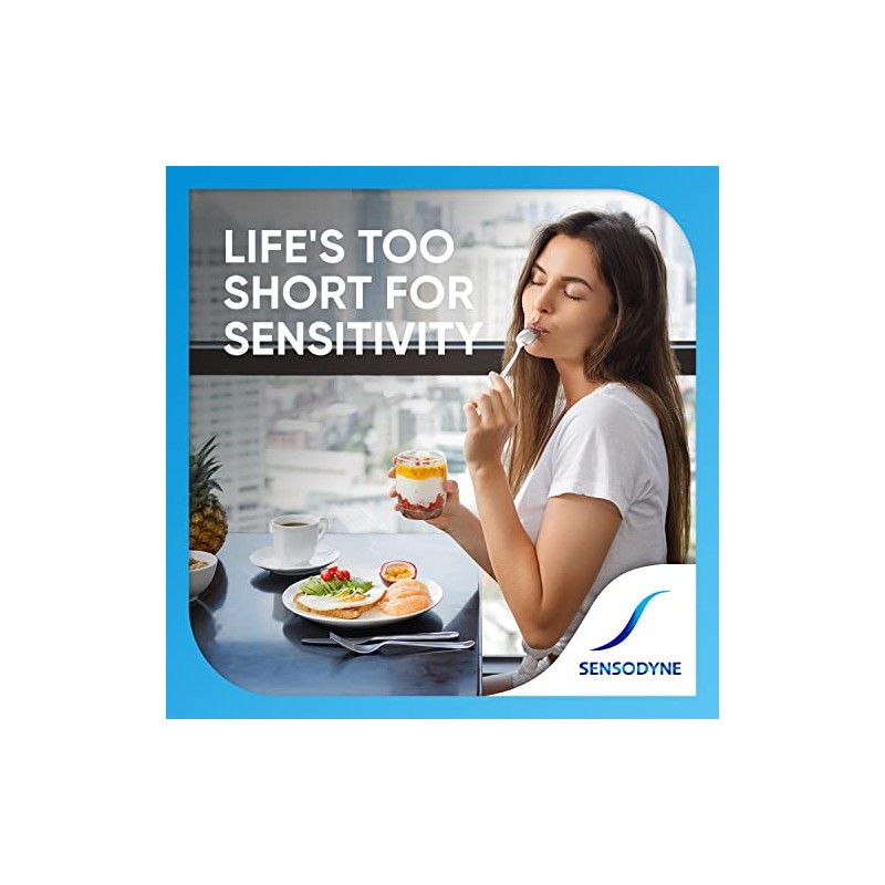 Sensodyne Sensitivity Toothpaste for Sensitive Teeth, Complete Protection, Extra Fresh,