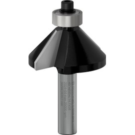 Bosch 608 628 352 8 Chamfer/ Laminate Bit 8 mm, B 11 mm, Working Length 15 mm Total Length 56 mm, 45°