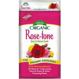 Espoma Organic Rose-Tone 4-3-2 Organic Fertilizer for All Types of Roses and Other Flowering Plants. Promotes Vigorous Green Growth and Abundant Blooms. 18 lb Bag