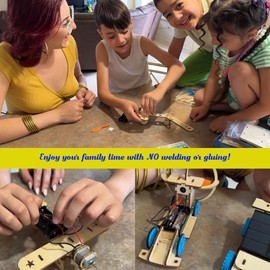 STEM Kits for Kids Age 8-10-12-14, Science Projects for Kids Ages 8-12, Stem Building Toys for Boys Age 8 9 10 12 13 14, Solar Car & STEM Activities Engineering Kits, Gifts for Boys