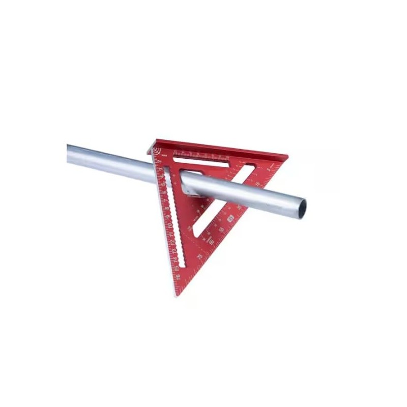 7-Inch Rafter Square with Scribe Notches, High Visibility Laser Etched